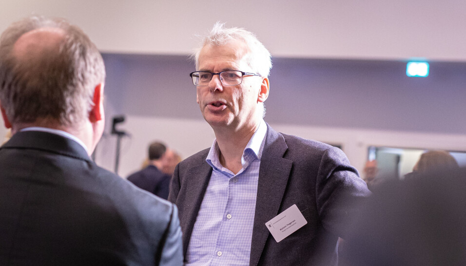 Rektor Øystein Thøgersen, her på kontaktkonferansen 2020 på ingeniørenes hus i Oslo.